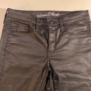 Shiny Black High Rise Skinny Jeans Universal Thread